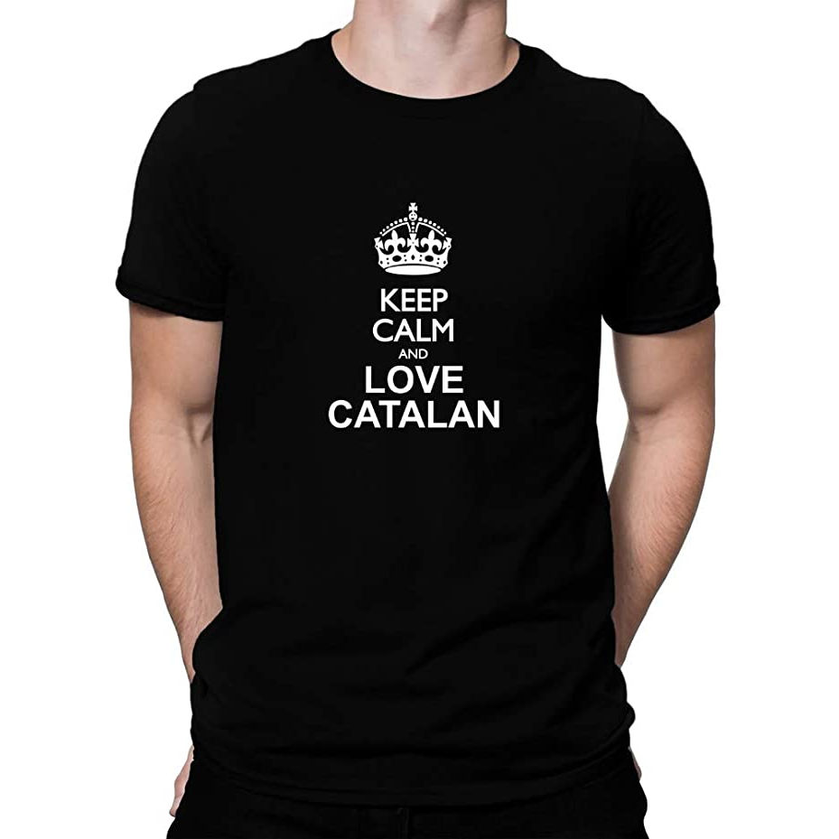 Samarreta "Keep Calm and Love Catalan" per a home
