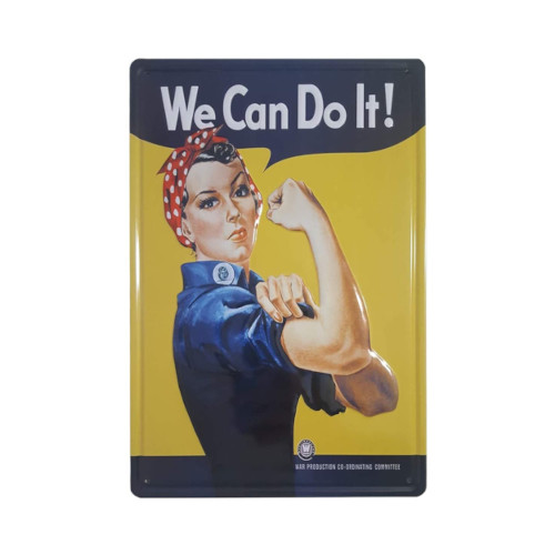 Placa vintage "We Can Do It" 20x30 cm