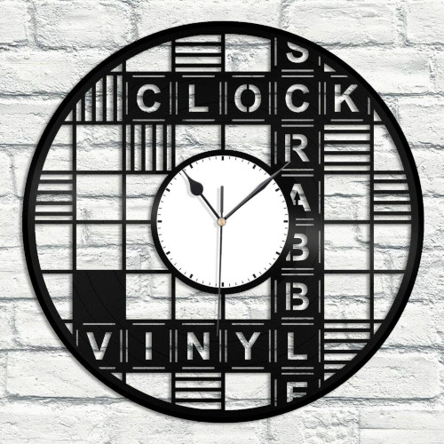 Rellotge de paret vinil Scrabble