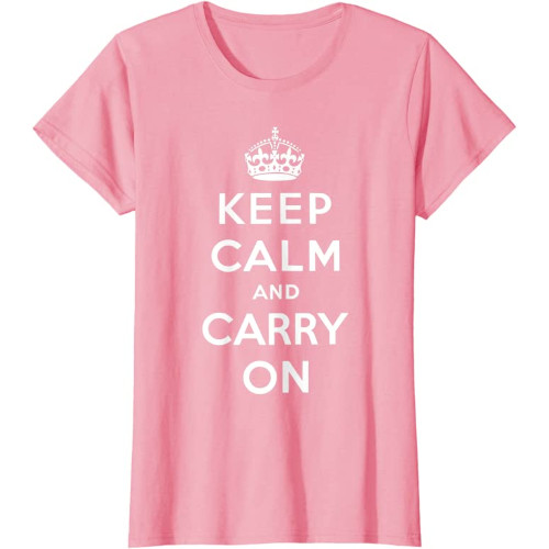 Samarreta per a dona "Keep Calm and Carry On"