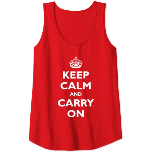 Samarreta de tirants per a dona "Keep Calm and Carry On"