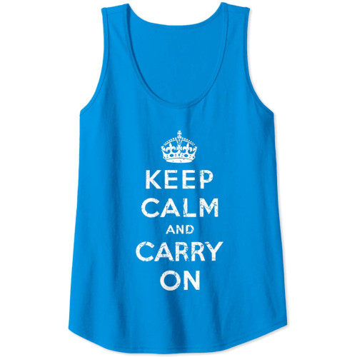 Samarreta de tirants per a dona "Keep Calm and Carry On" d'estil vintage