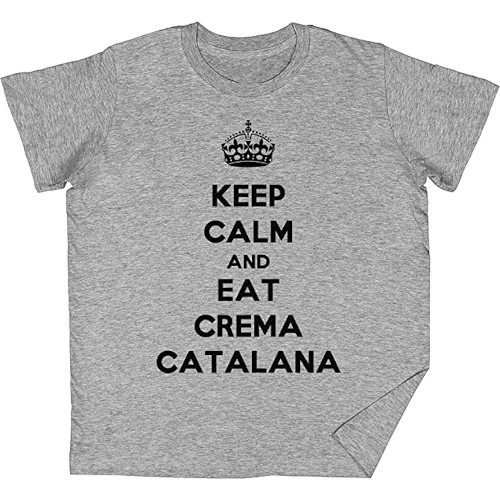 Samarreta per a nens i nenes "Keep Calm and Eat Crema Catalana"