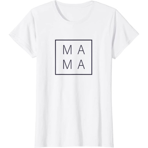Samarreta amb la paraula MAMA en un rectangle