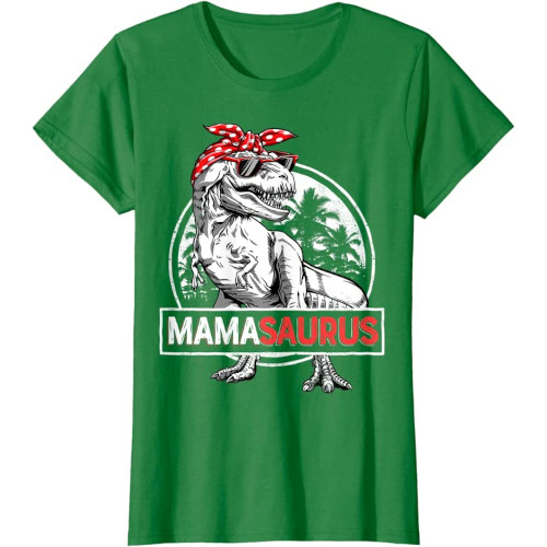 Samarreta amb disseny de "MamaSaurus" per a colors foscos