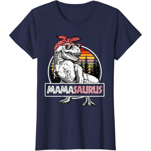 Samarreta "MamaSaurus" amb fons de colors