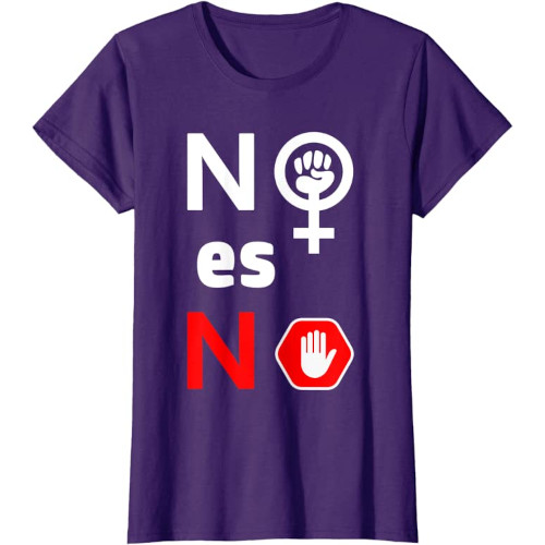 Samarreta violeta "No es No"