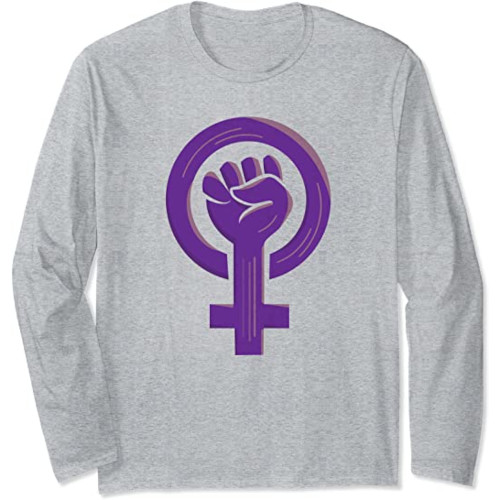 Samarreta de màniga llarga amb el símbol feminista lila
