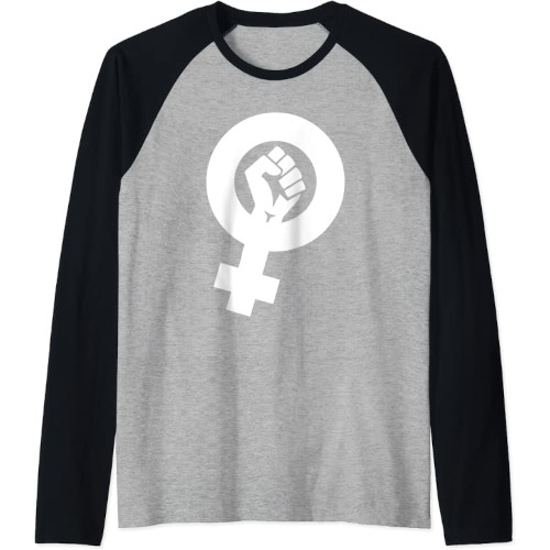 Samarreta de màniga raglan amb el símbol feminista inclinat