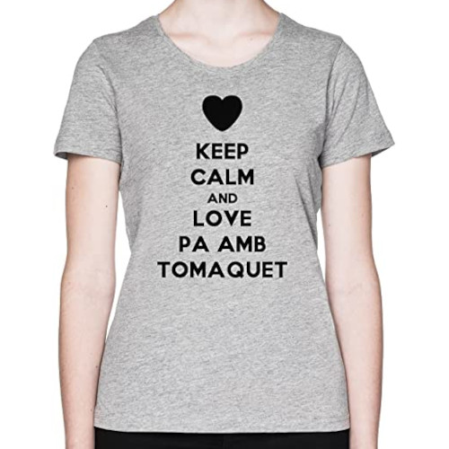 Samarreta per dona "Keep calm and love pa amb tomaquet"