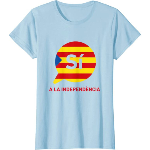 Samarreta per a dones amb el "Sí a la independència" en color