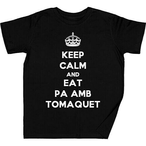Samarreta per nens "Keep calm and eat pa amb tomaquet"